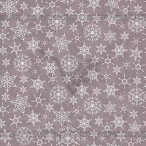 Christmas seamless pattern with snowflakes - vector image