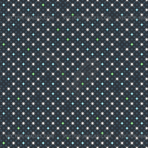 Seamless geometric pattern with stars - vector clip art