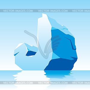 Ice letter J - vector clip art