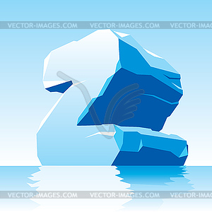 Ice letter Z - vector clipart