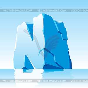 Ice letter N - vector clipart