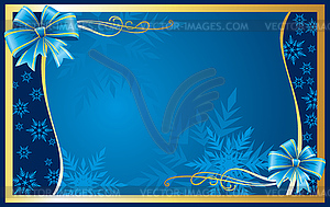 Winter template - vector image