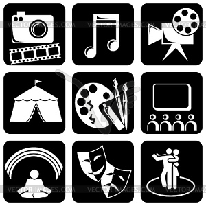 Icons art - vector clipart