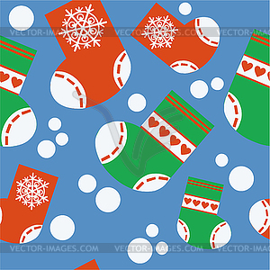 Seamless xmas stocking ornament  - vector clipart / vector image