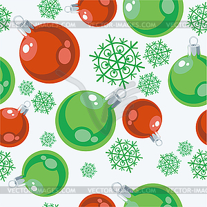 Seamless xmas ball ornament color - vector clip art