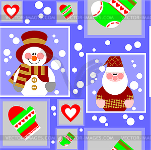 Seamless xmas ornament  - vector clip art