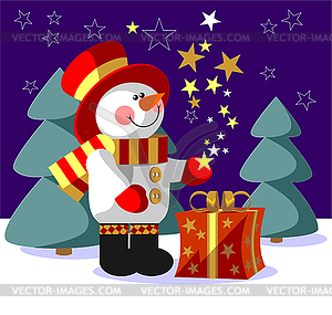 Snowman - vector clipart