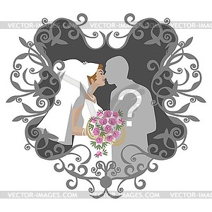 Wedding couple  - vector clip art