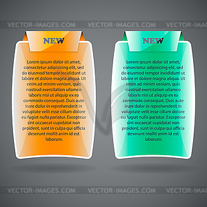 Two banners - vector image