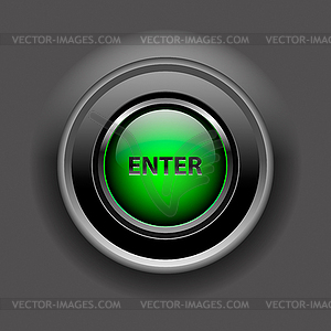 Enter button - vector image