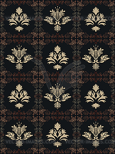 Seamless wallpaper pattern - vector clipart