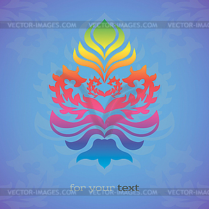 Floral elements - color vector clipart