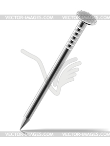 Steel nail - vector image