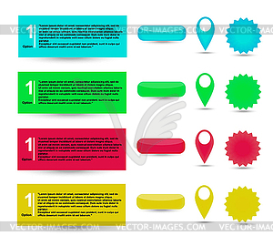 Paper tags - vector image