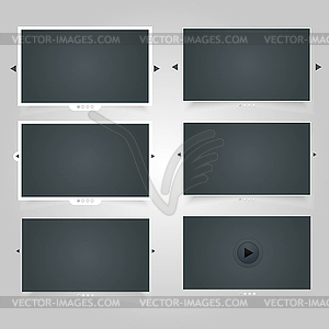 Screen player - vector clipart