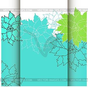 Card with abstract floral background - vector image