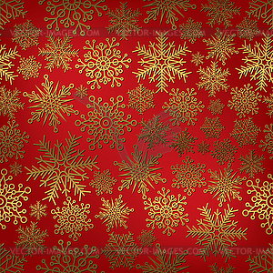 Seamless pattern with New Year`s snowflakes - vector image