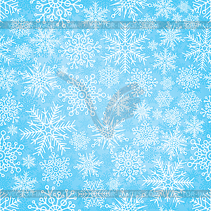 Seamless pattern with New Year`s snowflakes - vector image