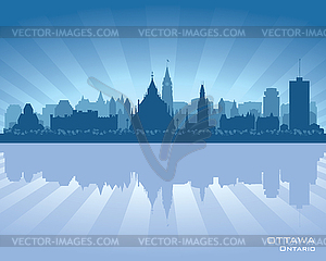 Ottawa, Canada skyline - vector EPS clipart