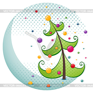 Christmas tree - vector clipart