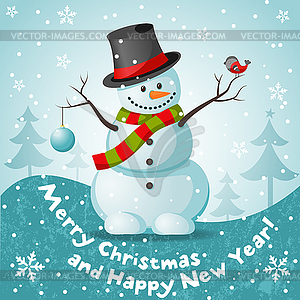 Snowman - vector clipart