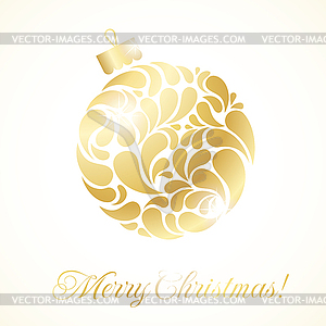 Christmas ball - vector image