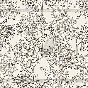 Seamless floral pattern - vector clipart