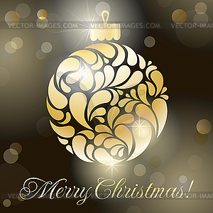 Christmas ball - vector clipart