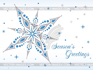 Christmas star - vector image