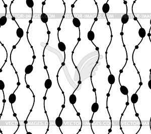 Black and white seamless pattern - vector clipart / vector image