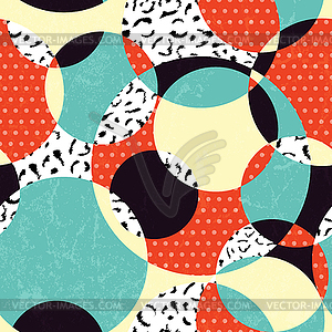 Retro abstract seamless pattern - vector clipart