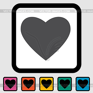 Heart icon - vector image