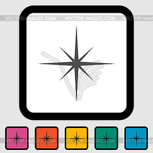 Звезда значок - иллюстрация в векторном формате