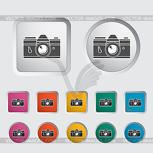 Icon vintage camera - vector clipart