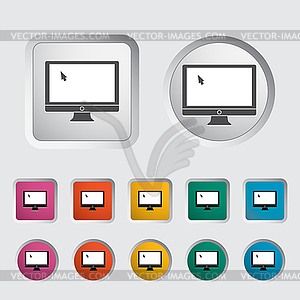 Monitor icon - vector clipart