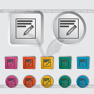 Note icon - vector clipart / vector image