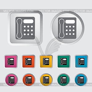 Office phone icon - vector clip art