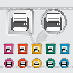 Printer icon - vector clipart