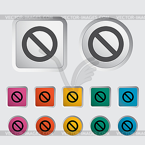 Prohibition sign - vector clipart