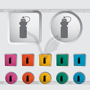 Sports water bottle icon - vector clipart / vector image