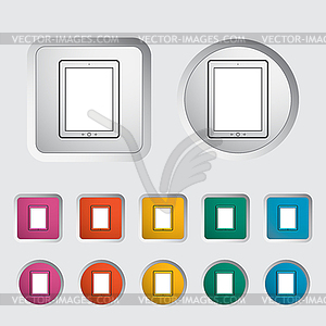 Tablet PC icon - vector clipart