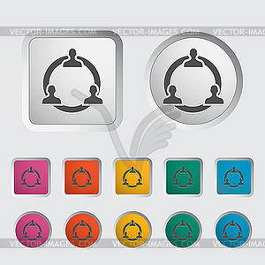 Network icon - vector EPS clipart