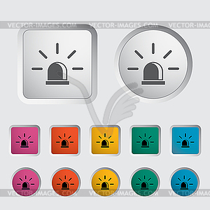 Police single icon - vector clipart