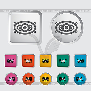 Icon of car speakers - vector image