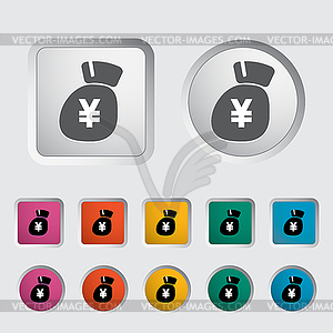 Yen icon - vector image