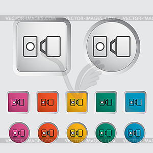 Belt single icon - color vector clipart
