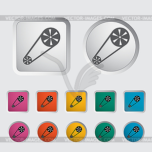 Timing belt icon - vector clip art