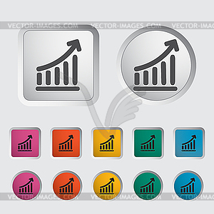 Graph single icon - vector clip art