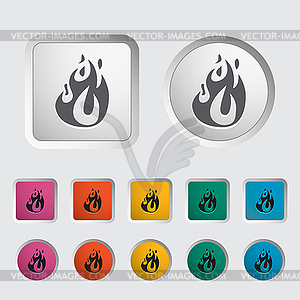 Fire icon - vector clipart