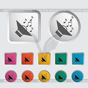 Icon of car speakers - vector clipart